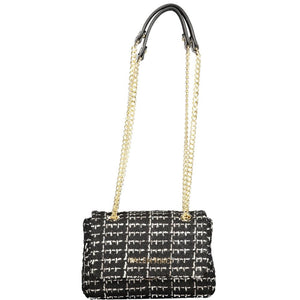 Mario Valentino Schwarze Damen-Handtasche aus Polyurethan