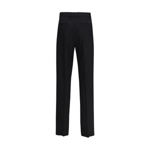 Versace Schwarze Wollhose aus Fleece